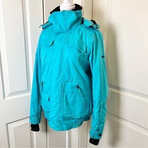 O'Neill Ski Snowboard Turquoise Winter Technical Jacket Freedom Series - Medium